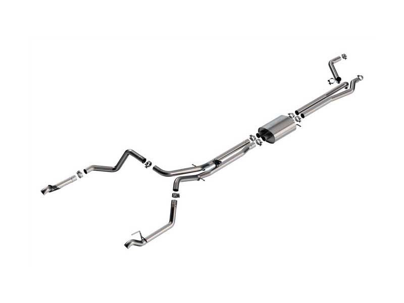 Borla 140999 ATAK 3.5" Cat-Back Exhaust with Valve Simulator (Use OE Tips), 2024+ Silverado 1500 6.2