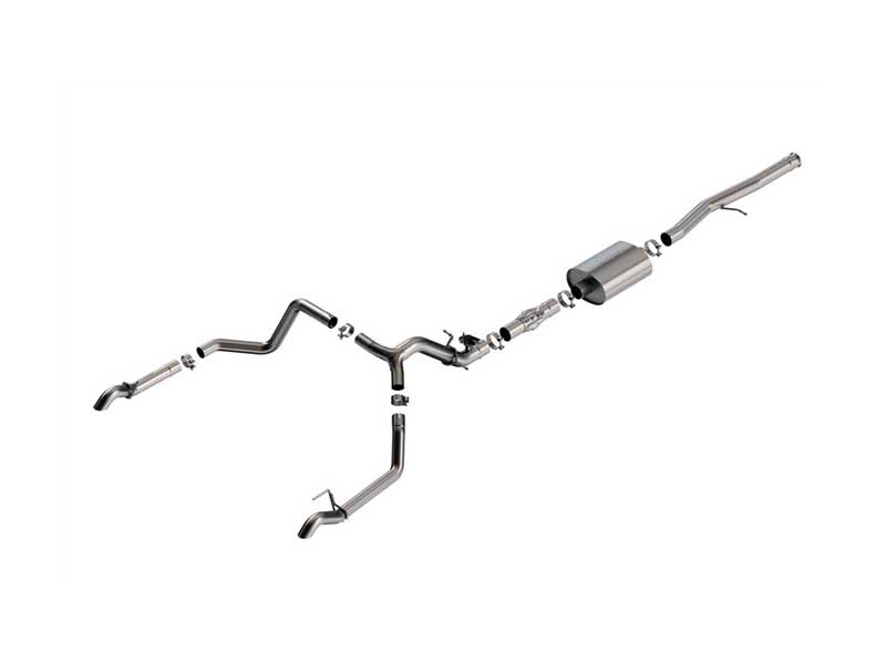 Borla 141004 ATAK 3.5" Cat-Back Exhaust with Valve Sim & Turn Down Tips, 2024+ GM 1500 ZR2/AT4X 6.2