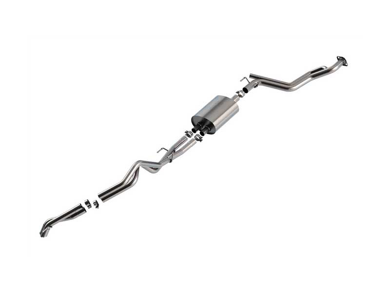 Borla 141007 S-Type 2.75" Cat-Back Exhaust with Turn Down Tips, 2024+ Tacoma W/Coil Springs