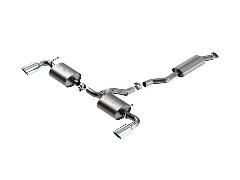 Borla 141009 S-Type 2.25" Cat-Back Exhaust with 4" Chrome Tips for 2019-2024 Rav4 (excl. Hybrid)