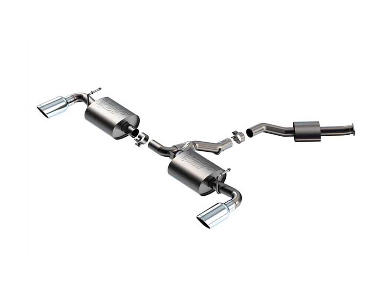 Borla 141010 S-Type 2.25" Cat-Back Exhaust with 4" Chrome Tips for 2019-2025 Toyota RAV4 Hybrid
