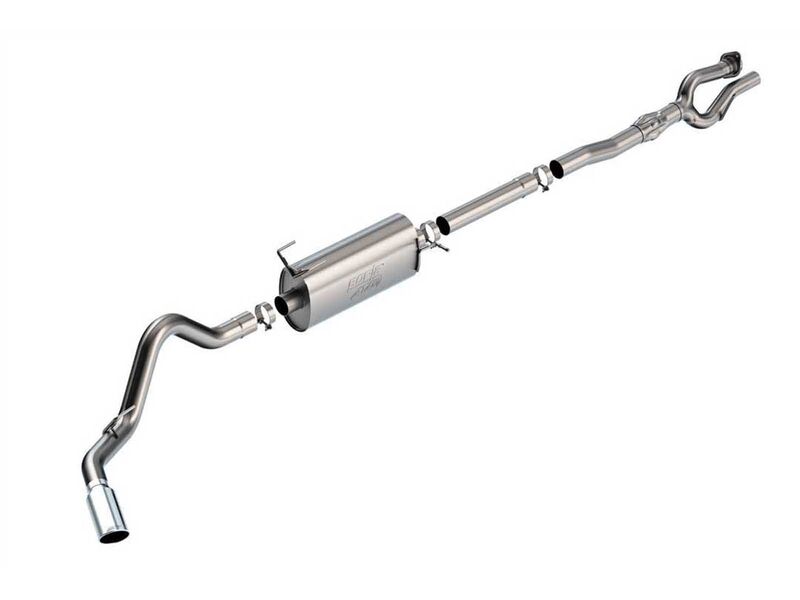 Borla 141015 ATAK 2.75" into 3.5" Cat-Back Exhaust with PHT & 5" Chrome Tip, 2020-2025 F250/F350 7.3