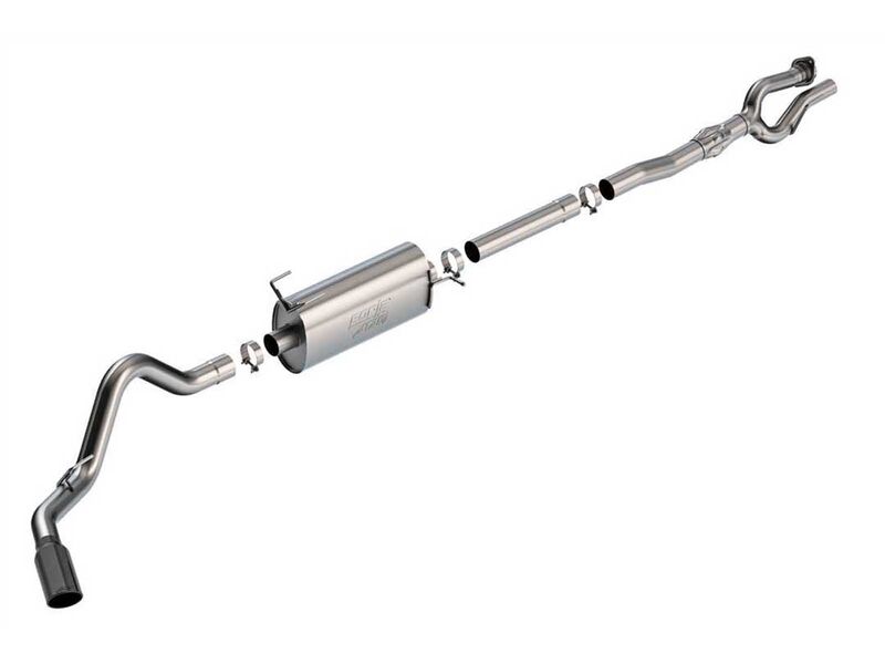 Borla 141017BC ATAK 2.75" to 3.5" Cat-Back Exhaust with PHT, Black Tip, 2017-2022 F250/F350 6.2 SRW