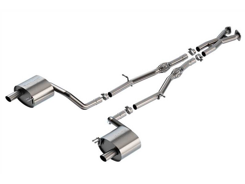 Borla 141018 S-Type 2.25" Cat-Back Exhaust with X-Pipe & PHT Use OE Tips, 2019-2021 Genesis G70 3.3