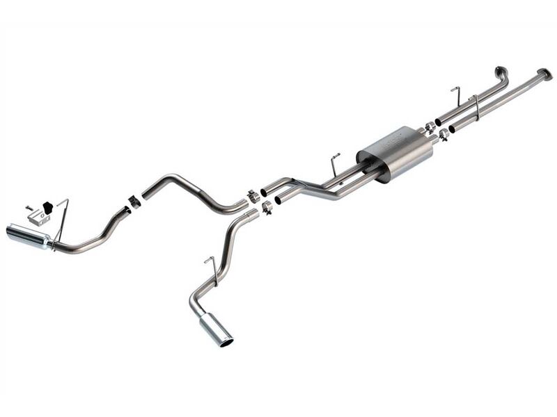 Borla 141022 ATAK 2.25" Cat-Back Exhaust with H-Pipe and Chrome Tips for 2007-2008 Tundra 5.7