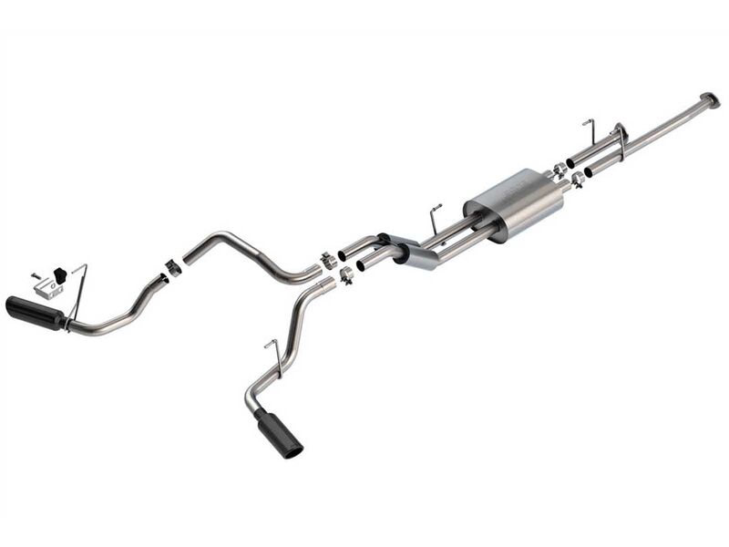 Borla 141023BC S-Type 2.25" Cat-Back Exhaust with H-Pipe & 4" Black Tips, 2009-2021 Tundra 5.7