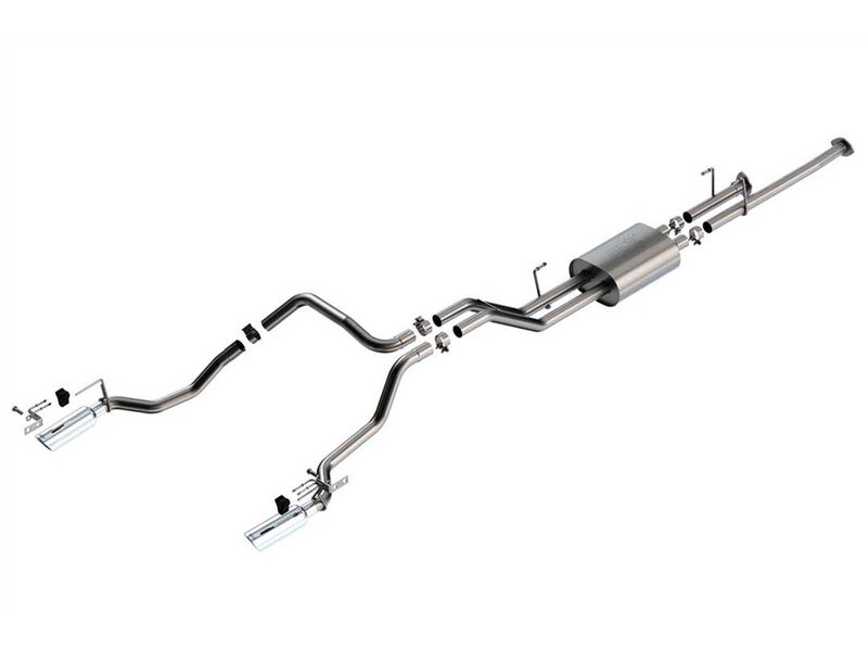 Borla 141026 ATAK 2.25" Cat-Back Exhaust with H-Pipe & 4" Chrome Tips for 2009-2013 Tundra 4.6L/5.7