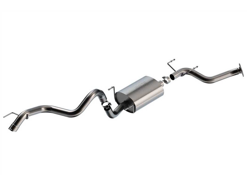 Borla 141032 S-Type 2.75" Cat-Back Exhaust, Turn Down Tip, 2024+ LC & 2025+ 4Runner (Hybrid) 2.4