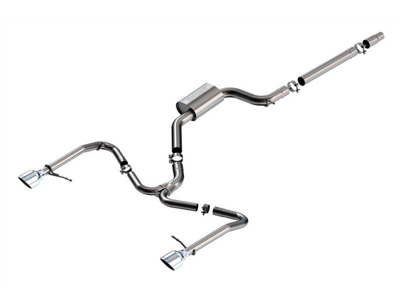 Borla 141033 S-Type 3" Cat-Back Exhaust with 5" Chrome Exhaust Tips for 2022-Up Volkswagen Jetta GLI