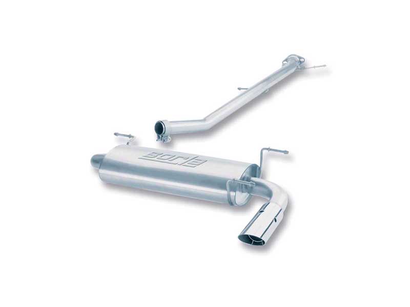 Borla 14411 S-Type 2" Cat-Back Exhaust Round 2.5" Chrome Tip for 1990-1997 Miata 1.6/1.8