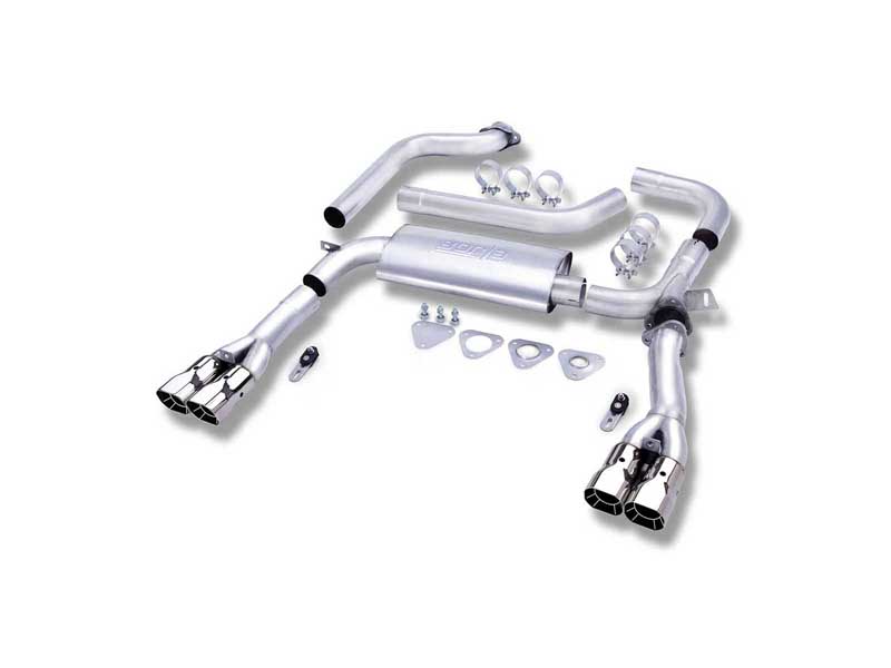 Borla 14464 S-Type 3-in Cat-Back Exhaust with 3.8-in Chrome Tip for 1993-1995 Camaro/Firebird 5.7