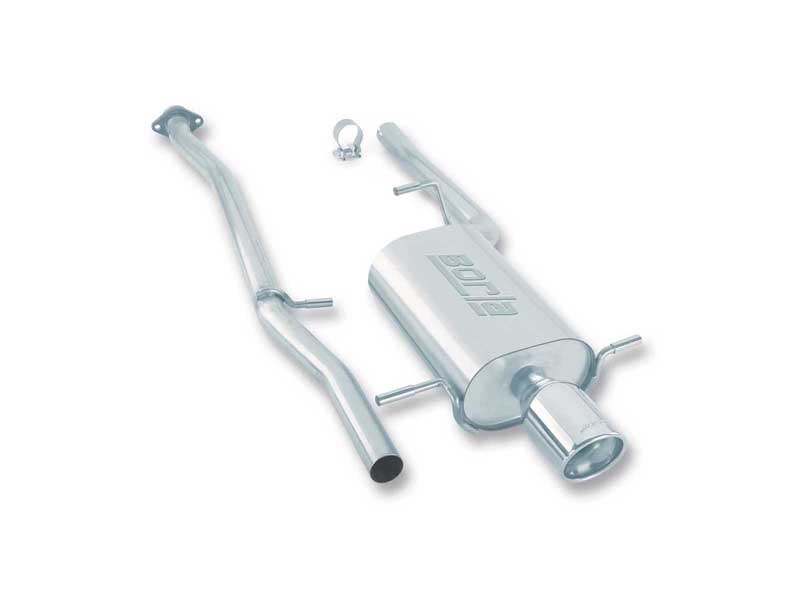 Borla 14885 S-Type 2-in Cat-Back Exhaust Round 4-in Chrome Tip for 1996-2001 Impreza/Outback 2.2/2.5