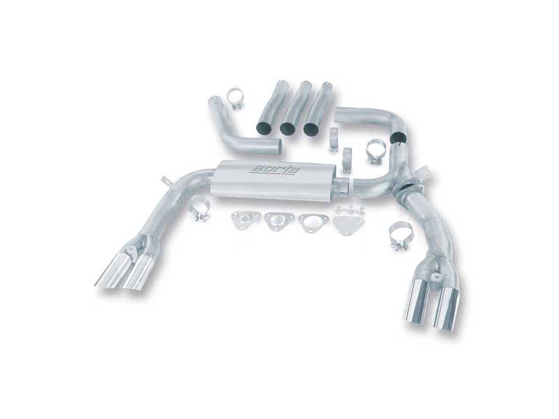 Borla 14888 S-Type 3-in Cat-Back Exhaust with Adjustable Chrome Tips 1984-1992 Camaro/Firebird 5.0/5