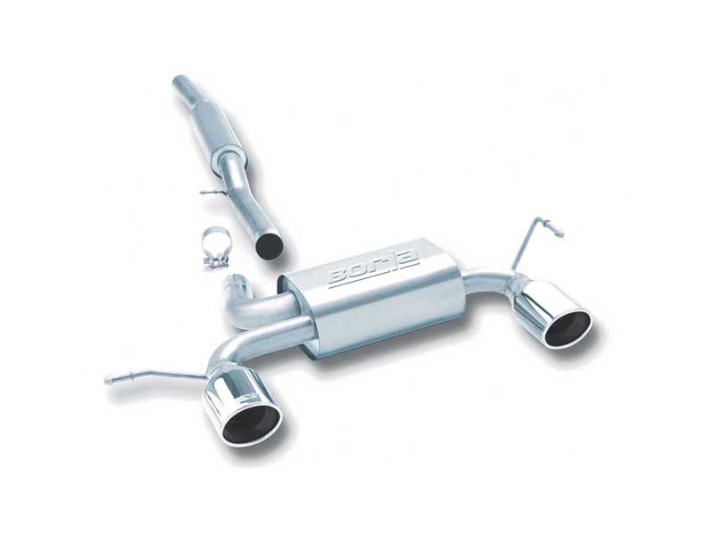 Borla 14957 S-Type 2.5" Cat-Back Exhaust Oval 4.25" Chrome Tip for 2001-2006 Audi TT 1.8T Quattro