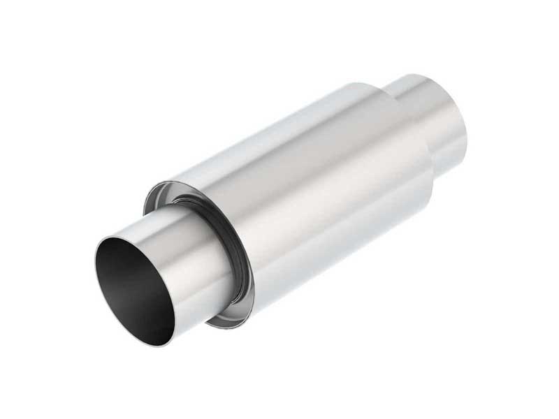 Borla 40004S XR1 Sportsman Muffler Shorty 3.5-in In/Out 5-in Round 8-in Long with Tip