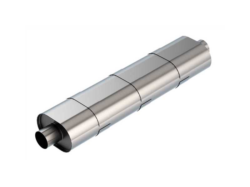 Borla 400115 XR1 Multicore Muffler Oval 3-in ID In/Out 34-inX8.5-inX5.5-in with Tip