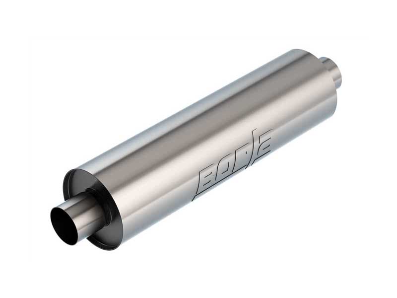 Borla 400436 Specialty Muffler 3-in In/Out 6.75-in Diameter X 24-in Un-Notched with Tip