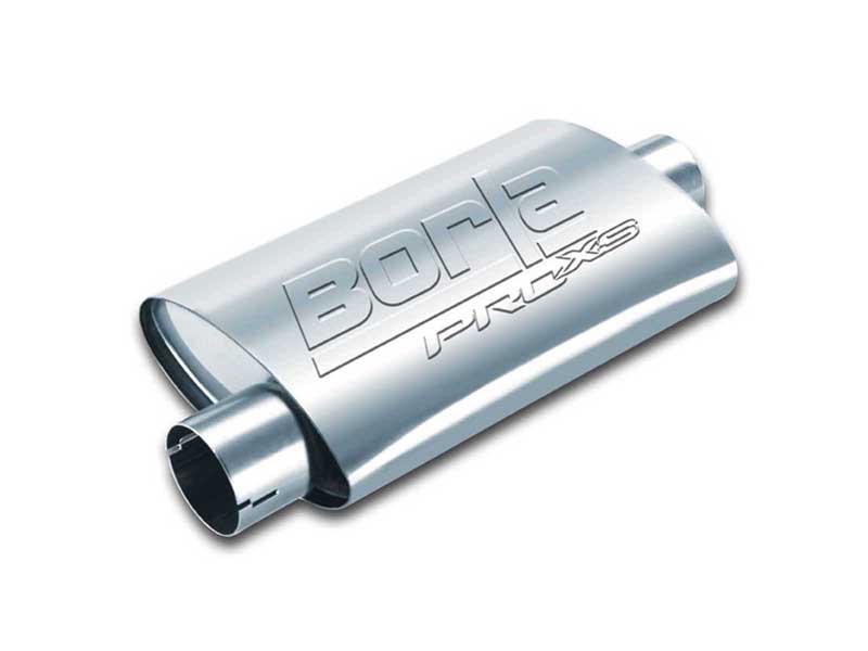 Borla 400477 ProXS Muffler 2-in Offset-In 2-in Center-Out 14-inx7.88-in X 4.25-in Oval W/Notch with 