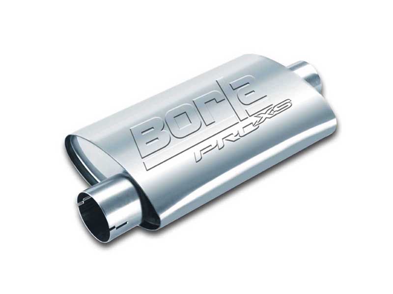 Borla 400479 ProXS Muffler 2.25-in Offset-In 2.25-in Center-Out 14-inX7.88-in X 4.25-in Oval W/Notch
