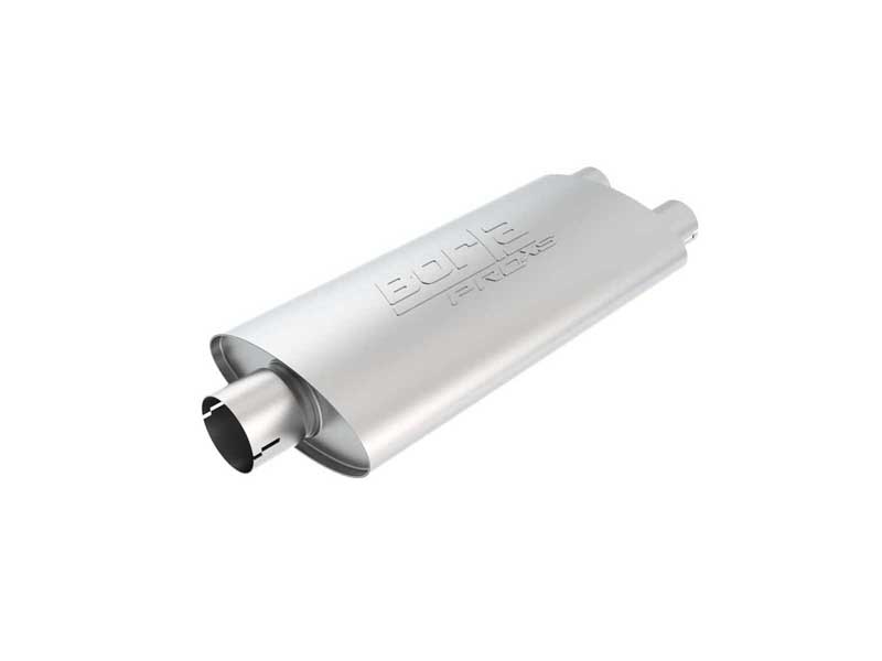 Borla 400486 ProXS Muffler 3" Center-In 2.25" Dual Out 19" X 9.5" X 4" W/Notch with Tip