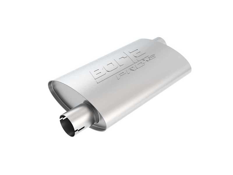 Borla 400488 ProXS Muffler 2-in Offset-In 2-in Offset-Out 14-in X 9.5-in X 4-in Oval W/Notch with Ti