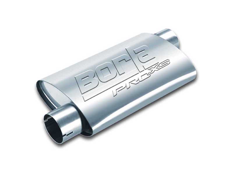 Borla 400490 ProXS Muffler 2.5-in Offset-In 2.5-in Offset-Out 14-in X 9.5-in X 4-in Oval W/Notch wit