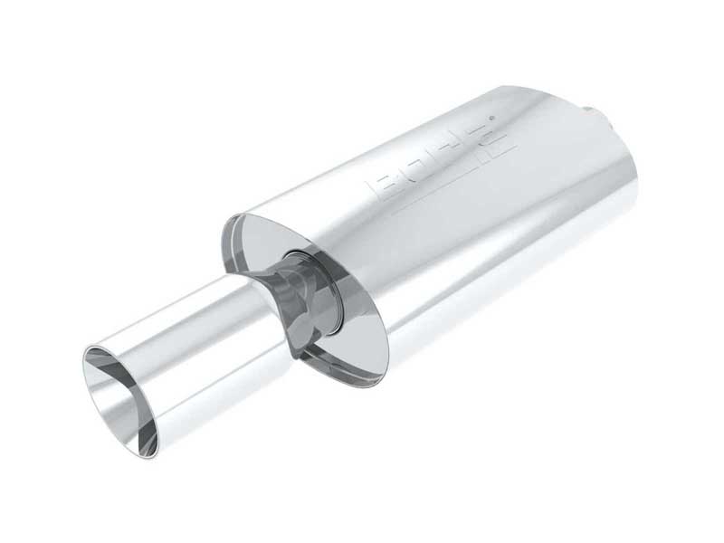 Borla 40060 Blowtorch Boomers Muffler 8.50-inX5.50-inX14-in W 4-in Round Tip with Round 4-in Chrome 