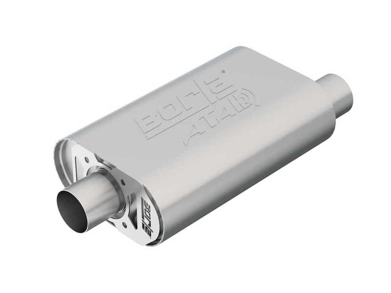 Borla 400820 CrateMuffler 2.5-in Offset-In/Center-Out ATAK High Output SBC 350/383/406 with Tip