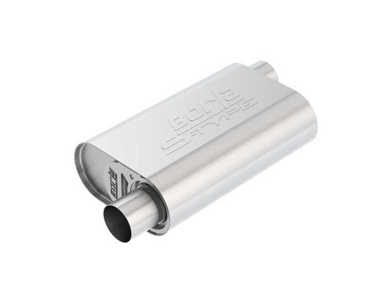Borla 400834 CrateMuffler 2.25-in Offset-In/Offset-Out S-Type Stock SBF 289/302/351 with Tip