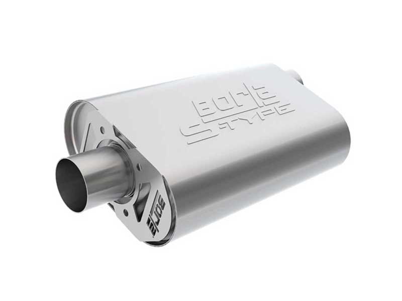 Borla 400944 CrateMuffler 2.5-in Offset-In/Center-Out S-Type Stock LS3 6.2L with Tip