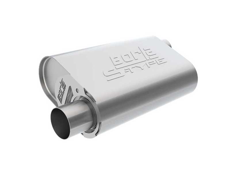 Borla 400946 CrateMuffler 2.5-in Offset-In/Offset-Out S-Type Stock LS3 6.2L with Tip