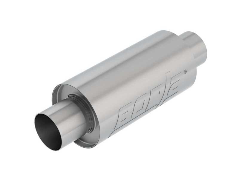 Borla 401338 Universal Resonator Muffler 2.75" In/Out Round 5"X10" W/O Notch with Tip