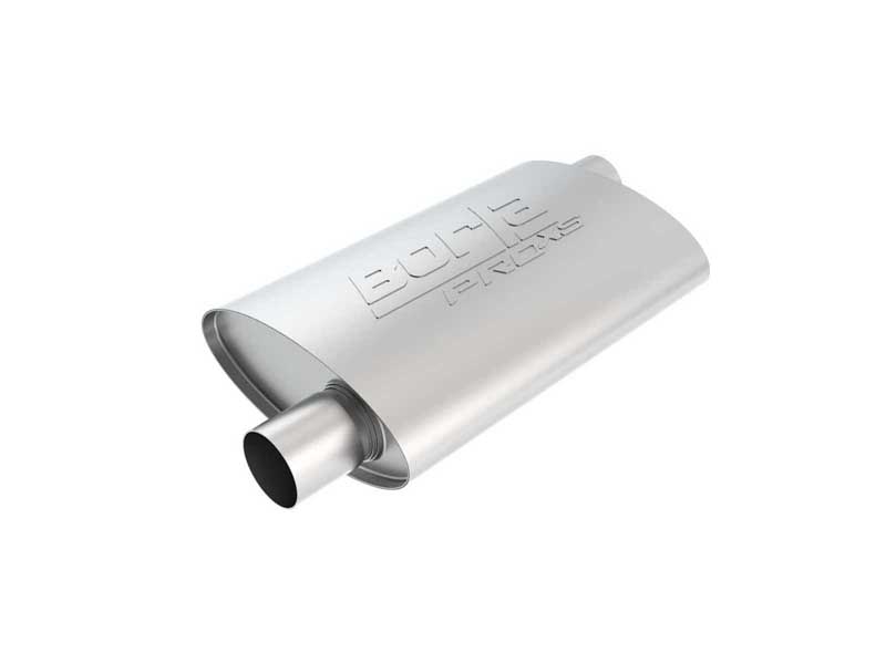 Borla 40346 ProXS Muffler 2-in Offset-In 2-in Offset-Out 14-in X 9.5-in X 4-in Oval W/O Notch with T