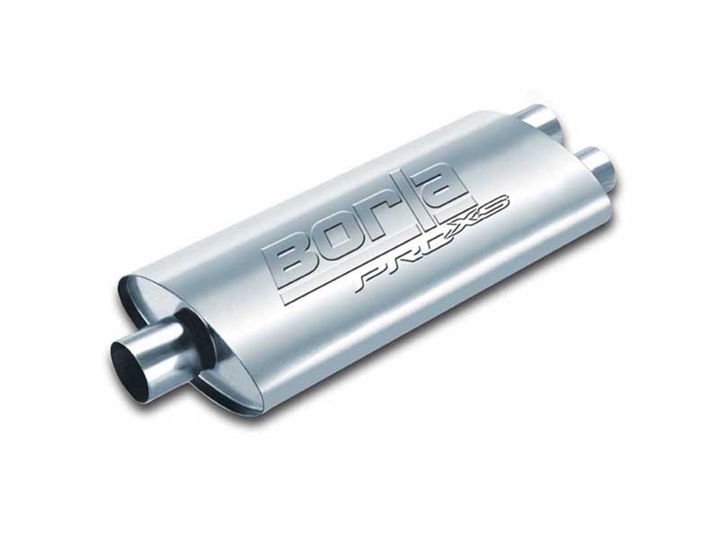 Borla 40348 ProXS Muffler 2.5-in Center-In 2.5-in Dual Out 19-in X 9.5-in X 4-in Oval W/O Notch with