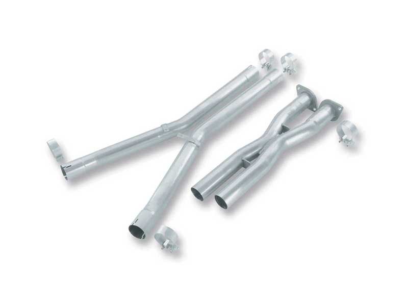 Borla 60089 Stainless 2.5-in X-Pipe & Mid-Pipes for 2005-2008 Corvette C6 6.0/6.2