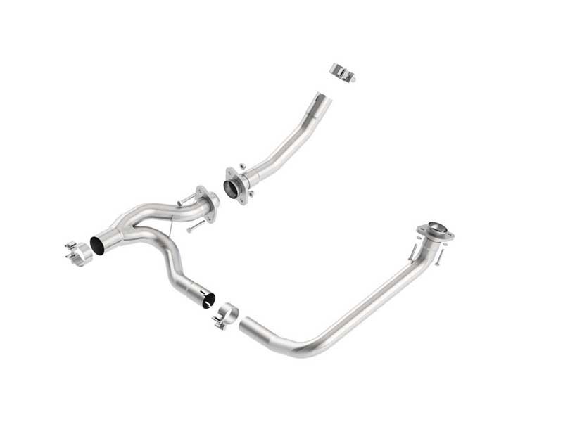 Borla 60595 Wrangler JK/JKU 3.6 2/4wd 4DR Loop Delete Y-Pipe for 2012-2018 Wrangler JK 3.6