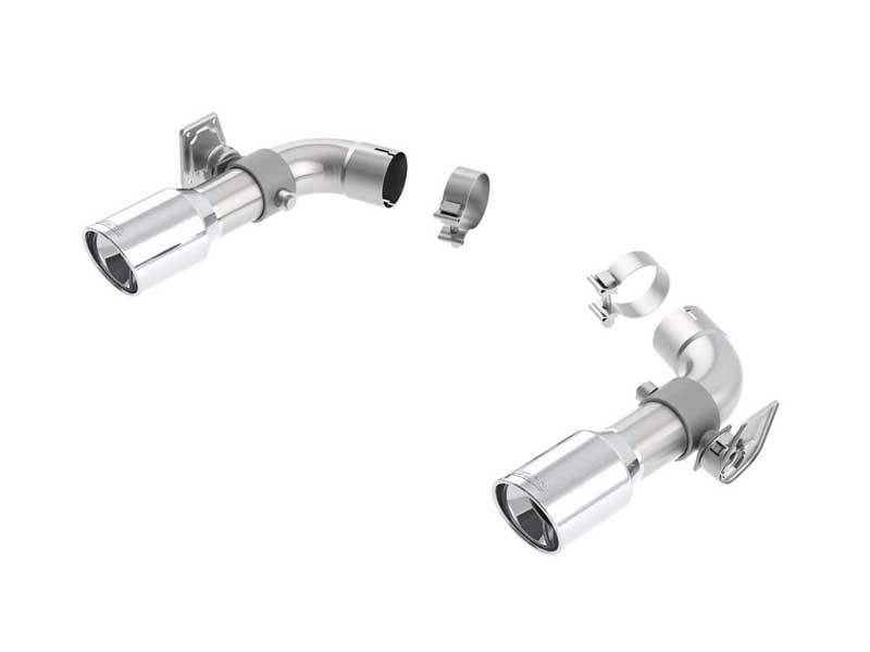Borla 60605 2.75-in Add-On NPP Valve Kit with Round 4-in Chrome Tips for 2016-2024 Camaro SS 6.2