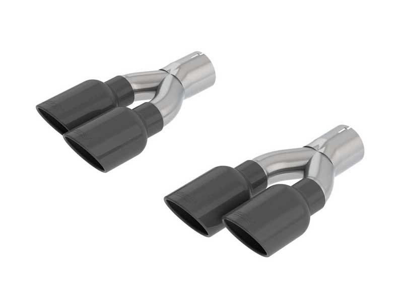 Borla 60672BC Round Black Exhaust Tip for 2018-2021 Grand Cherokee TrackHawk 6.2 with Borla Exhaust