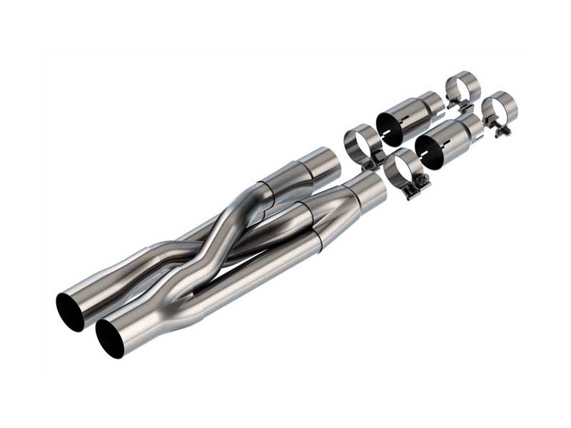 Borla 60715 Switchfire Resonator Delete 2.25-in into 3-in X-Pipe for 2018-2023 Mustang GT 5.0
