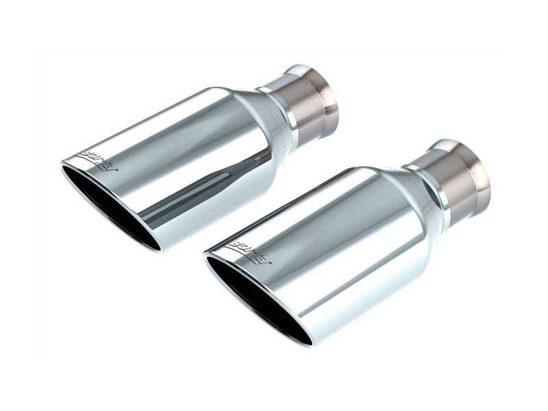 Borla 60718 Round 5-in Chrome Tips for 2021-2023 RAM 1500 TRX 6.2 CCSB