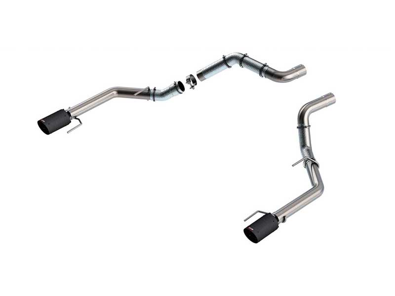 Borla 60727CFBA Tail-Pipes Round 4.5-in Carbon Fiber Tip for 2021-2025 Raptor 3.5 / Raptor R 5.2 CCS