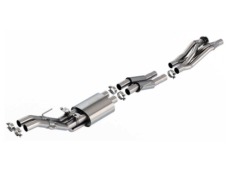 Borla 60736 S-Type 3" Mid-Section Switchfire Exhaust for 2023-2025 F150 Raptor R 5.2 CCSB