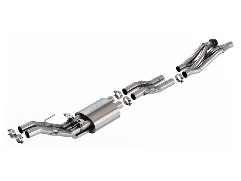 Borla 60737 ATAK 3" Mid-Section Switchfire Exhaust for 2023-2025 F150 Raptor R 5.2 CCSB