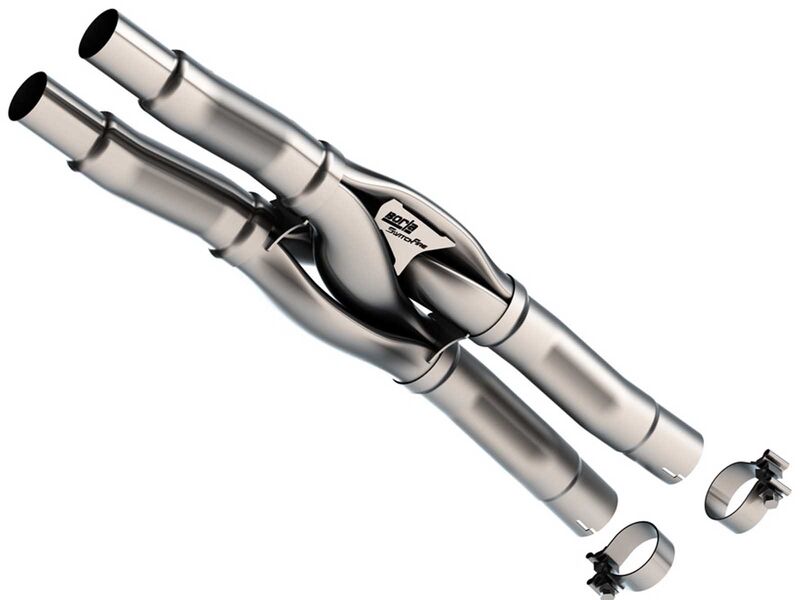 Borla 60750 SwitchFire 2.25" to 2.5" X-Pipe Replaces OE Resonator for 2024+ Mustang Dark Horse / GT