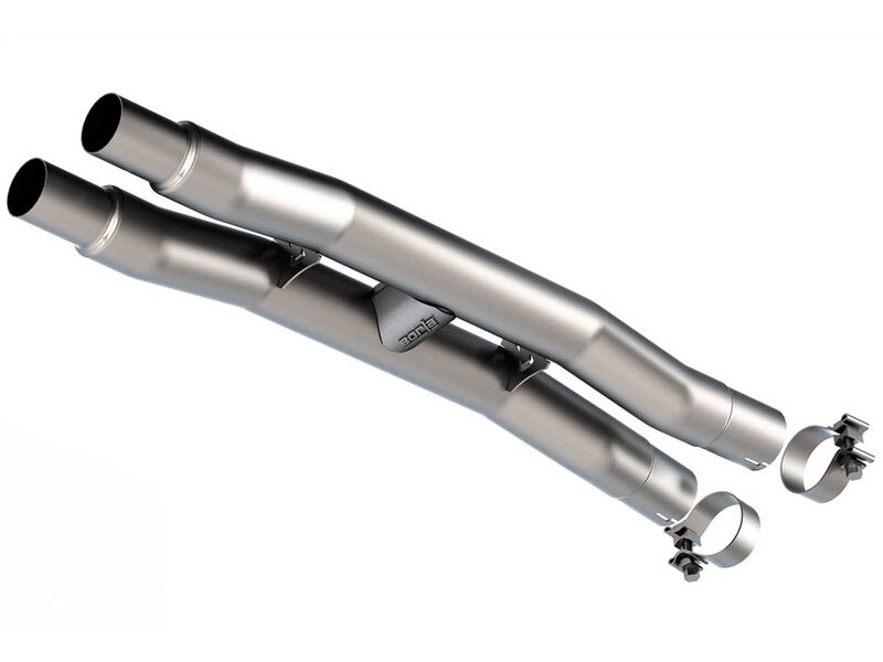 Borla 60752 H-Pipe 2.75in OE Resonator Replacement for 2015-2023 Mustang GT
