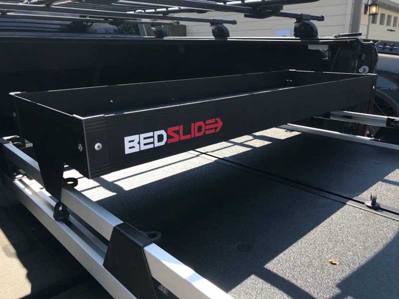BedSlide BSA-UK48B Black BedBin Upper Tray 48-Inch