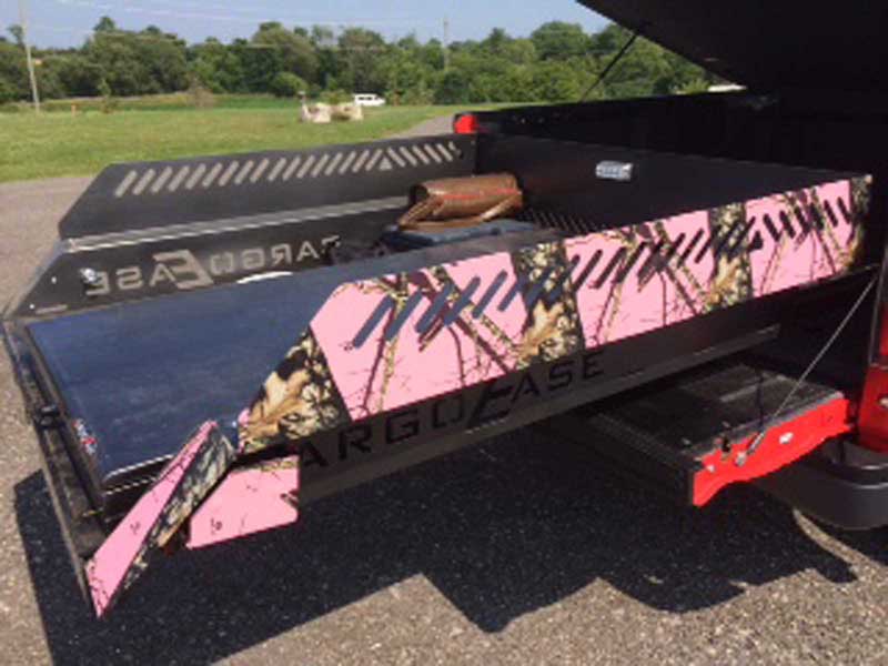 Cargo Ease CE-BUP Cargo Slide Optional Side Rails In Pink Break-Up Camouflage