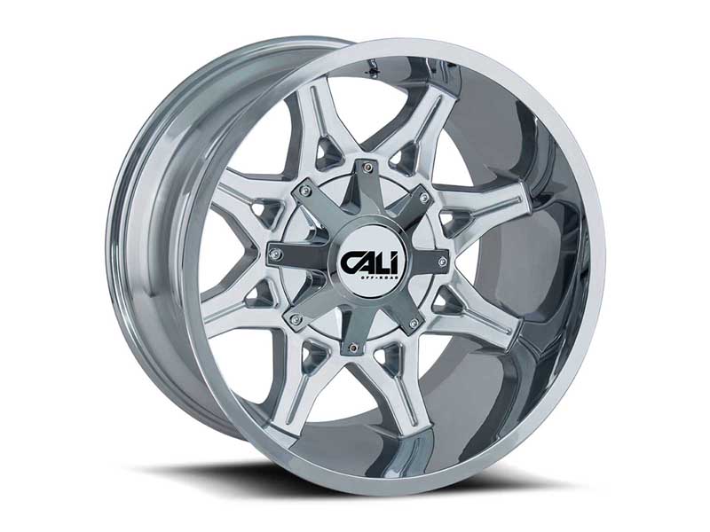 Cali Offroad Wheels 9107-24278C Obnoxious 9107 CH 24x12 Chrome 8x180 BP -44 Offset