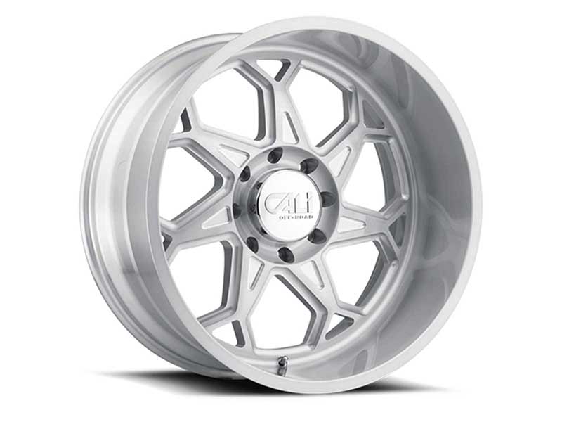 Cali Offroad Wheels 9111-2981BGC Sevenfold 9111 SL 20x9 Brushed Brushed Silver 8x165.1 BP 0 Offset