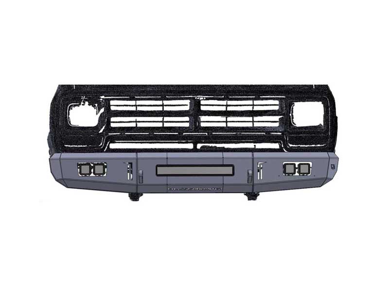 Chassis Unlimited CUB900561 Octane Series Front Bumper for 1989-1993 Dodge Ram 2500/3500